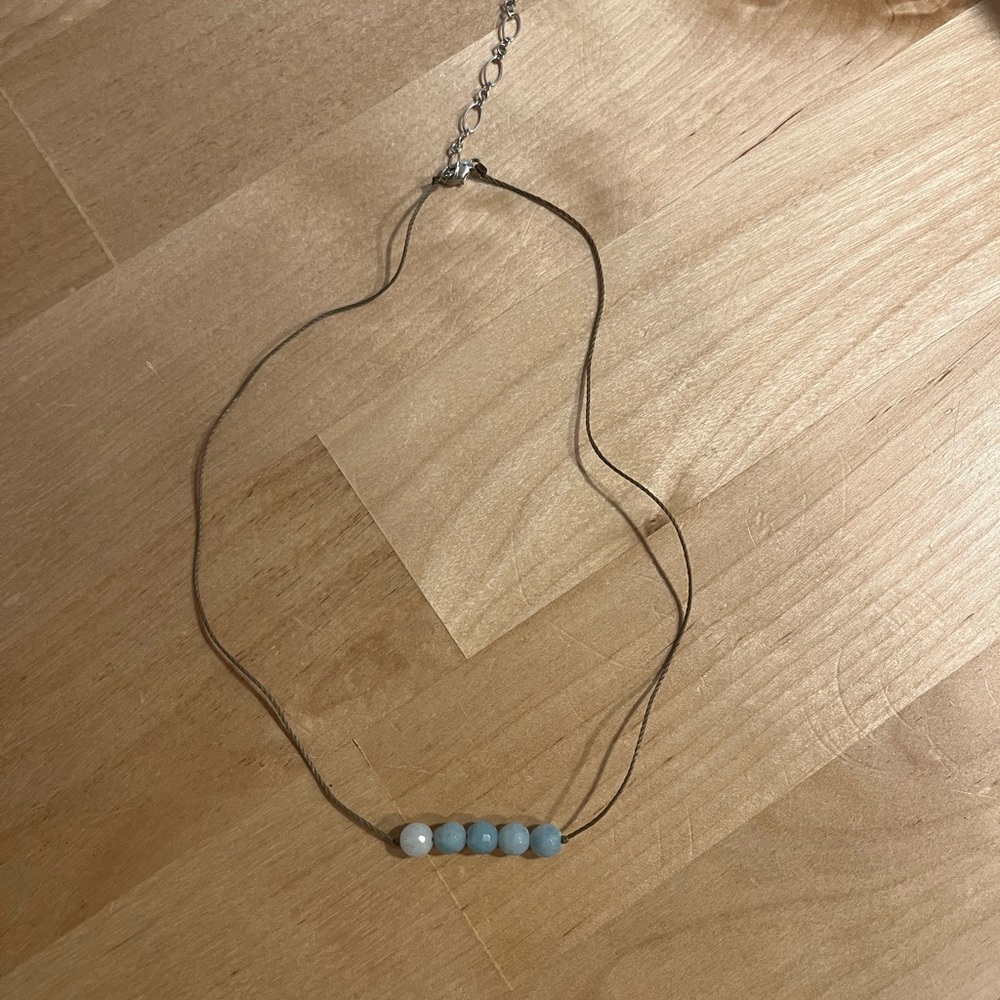 Aquamarine necklace